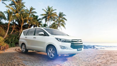 India-bound 2016 Toyota Innova front three quarter launches in Bahrain