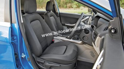 Tata Nexon front seat detailed images