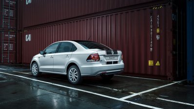 125 PS VW Polo GT sedan rear three quarter unveiled in Russia