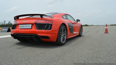 2016 Audi R8 V10 Plus rear quarter low first drive