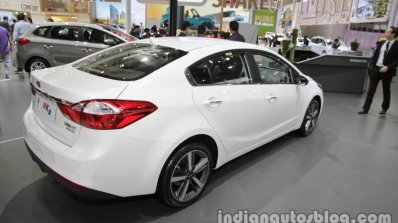 2016 Kia K3 Sedan at Auto China 2016 rear three quarters