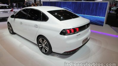 2016 Peugeot 308 Sedan at Auto China 2016 rear three quarters left side
