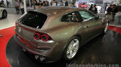 Ferrrari GTC4Lusso rear three quarters right at Auto China 2016