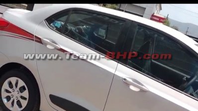 Hyundai Xcent special anniversaty edition side spied