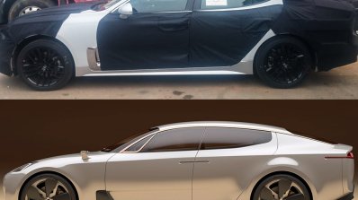 Kia GT (Kia CK) side view spyshot