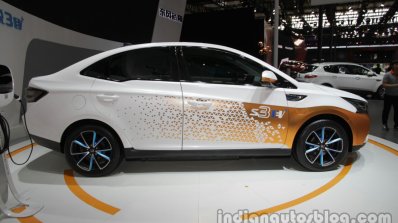 Luxgen S3 EV at Auto China 2016 side profile