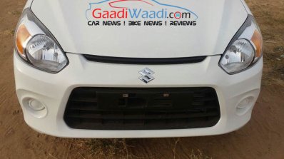 Maruti Alto 800 facelift front fascia spied