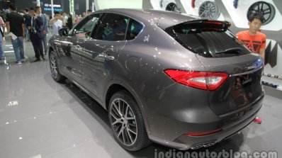 Maserati Levante rear three quarters left side at Auto China 2016