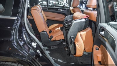Mercedes GLS second row seat fold at BIMS 2016
