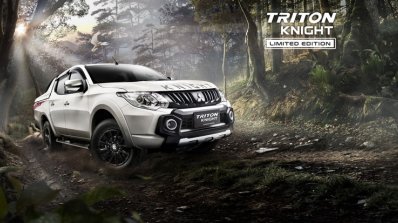 Mitsubishi Triton Knight edition front three quarters