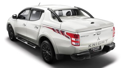 Mitsubishi Triton Knight edition rear three quarters