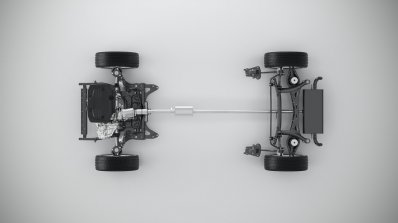 Volvo CMA with 3-cylinder powertrain top view