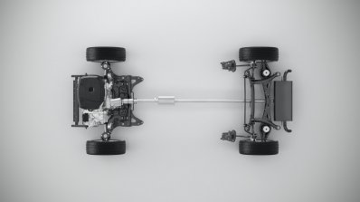 Volvo CMA with 4-cylinder powertrain top view
