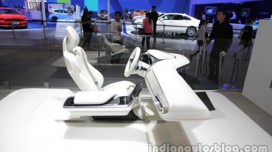 Volvo Concept 26 dashboard and front seat at Auto China 2016