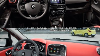 2016 Renault Clio (facelift) vs. 2012 Renault Clio interior dashboard