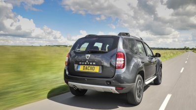 2017 Dacia Duster rear three quarters in motion