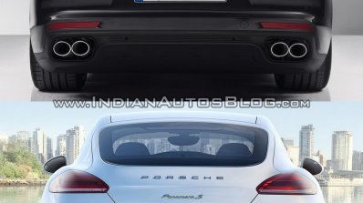 2017 Porsche Panamera vs. 2014 Porsche Panamera rear