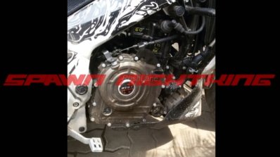Bajaj Pulsar CS400 engine spy shot