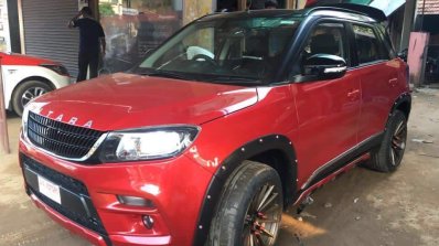Customized Maruti Vitara Brezza front three quarter Images