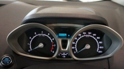 India-spec Ford EcoSport Black Edition instrument cluster images