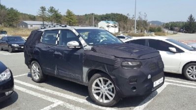 Next-gen Ssangyong Rexton front three quarter spied ahead of Paris debut