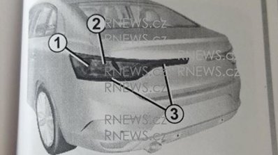 Renault Fluence successor taillamp leaked in patent sketches