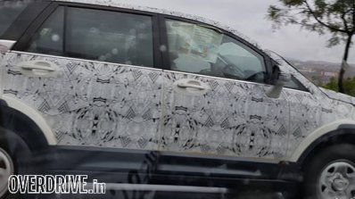 Tata Hexa side photographed testing