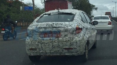 Tata Kite 5 compact sedan rear spotted testing near Pune