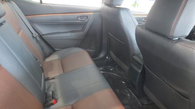 Toyota Corolla Altis X rear seats