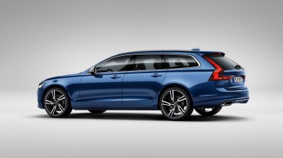Volvo V90 R-Design rear three quarters