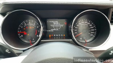 2016 Ford Mustang GT in India wheel instrument cluster First Drive Review