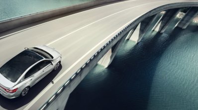 2016 Renault Megane Sedan rear three quarters top view