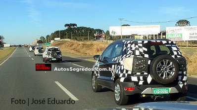 2017 Ford EcoSport rear three quarters spy shot