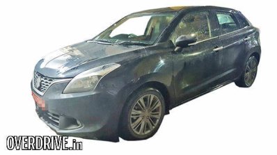 Export-spec Maruti Baleno DualJet SHVS front three quarter spied testing