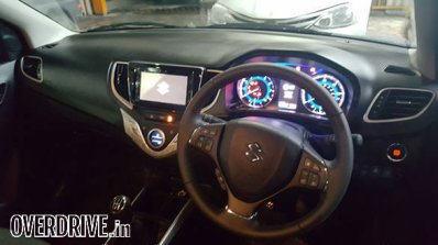 Export-spec Maruti Baleno DualJet SHVS interior spied testing