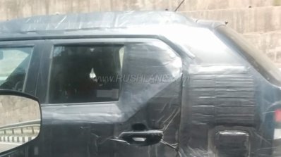Maruti Ignis test mule rear door spied up close