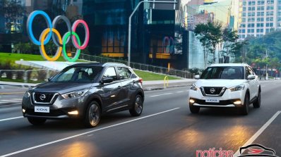 Nissan Kicks official image urban driving shot