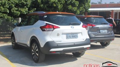 Nissan Kicks rear three quarters standstill