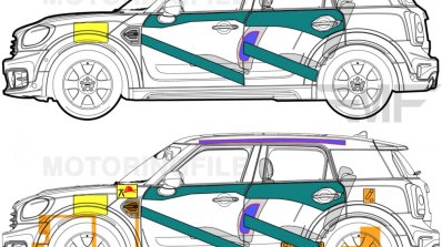 Second generation MINI Countryman (MINI F60) structure