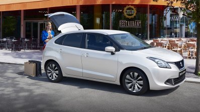 AU-spec 2016 Suzuki Baleno front three quarters standstill