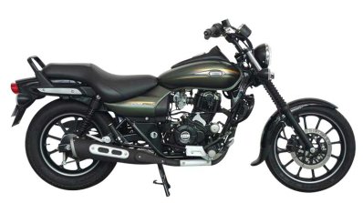 Bajaj Avenger Cruise 220 Matte Wild Green side profile