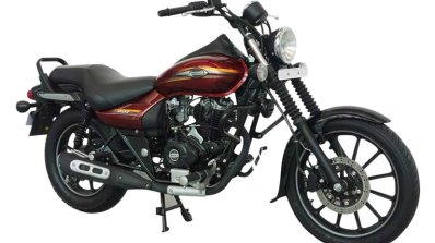 Bajaj Avenger Street 150 Cosmic Red front three quarters