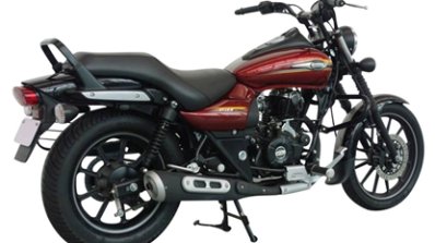Bajaj Avenger Street 150 Cosmic Red rear three quarters