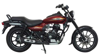 Bajaj Avenger Street 150 Cosmic Red side profile