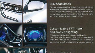 India-bound 2016 Renault Koleos's Malaysian brochure features revealed