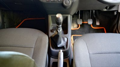 Renault Kwid 1.0 MT floor console First Drive Review