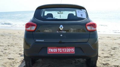 Renault Kwid 1.0 MT rear First Drive Review