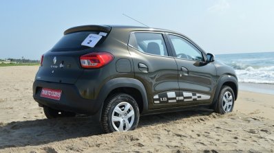 Renault Kwid 1.0 MT rear quarter right First Drive Review