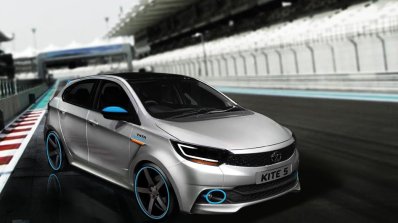 Tata Kite 5 rendered as a hot-hatch front three quarter by IAB reader