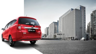 Toyota Calya rear three quarters